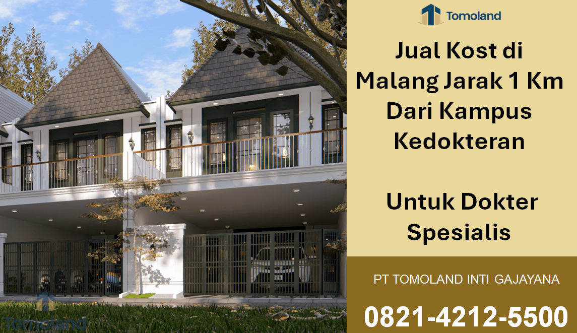 Jual Kost di Malang Jarak 1 Km Dari Kampus Kedokteran Untuk Dokter Spesialis