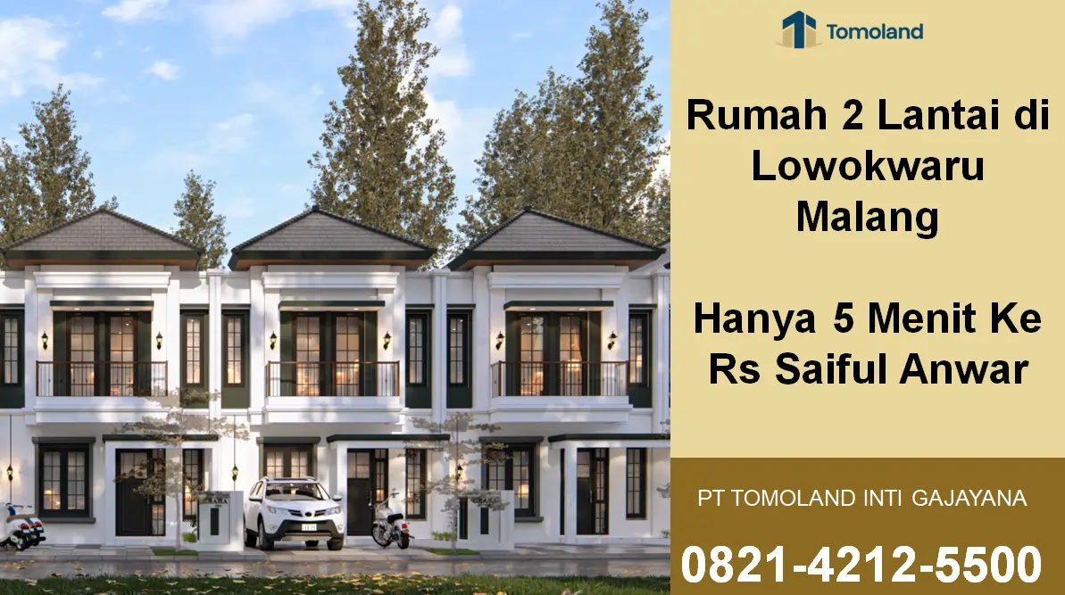 Rumah 2 Lantai di Lowokwaru Malang, 5 Menit Ke RS Saiful Anwar Untuk Dokter Spesialis | Graha Agung by Tomoland