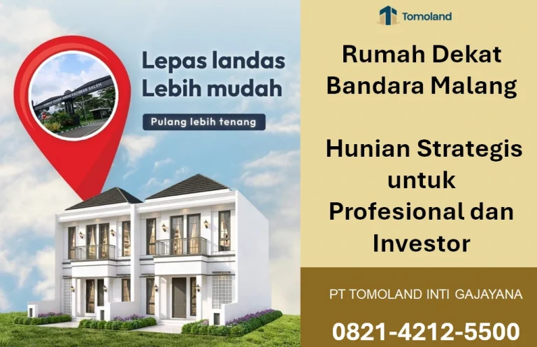 Rumah Dekat Bandara Malang, Hunian Strategis untuk Profesional dan Investor | Royal Avenue by Tomoland