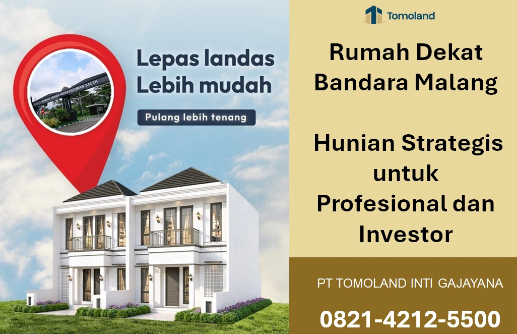 Rumah Dekat Bandara Malang, Hunian Strategis untuk Profesional dan Investor | Royal Avenue by Tomoland