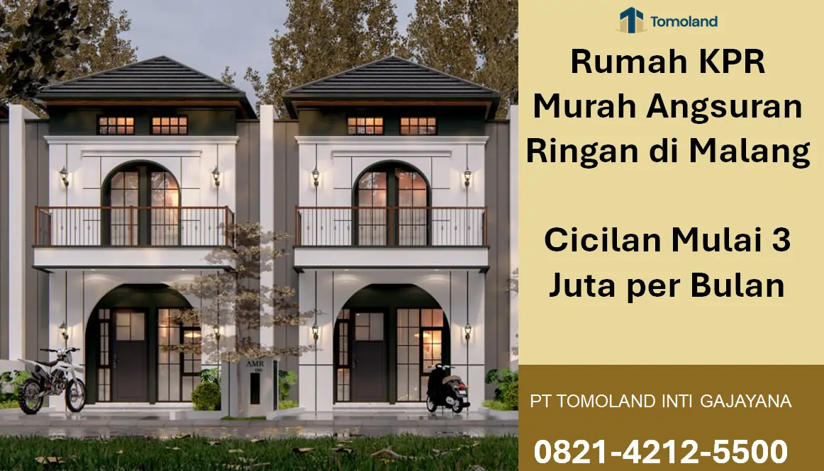 Rumah Angsuran 3 Juta di Malang, Hunian Modern dengan Fasilitas Premium | Grand Avenue by Tomoland