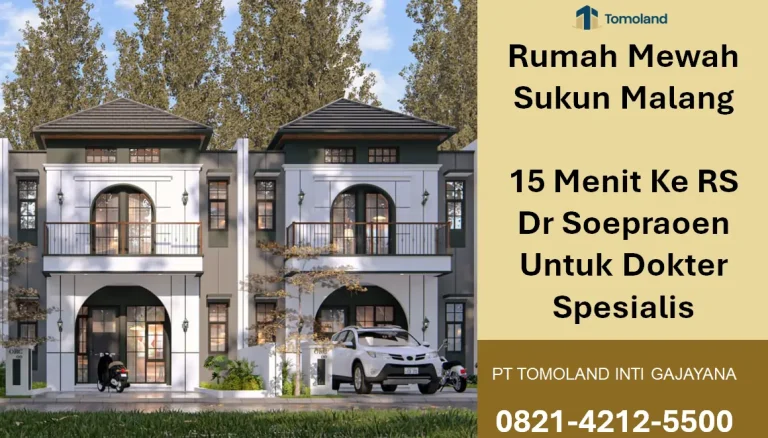 Rumah Mewah Sukun 15 Menit Ke RS Dr Soepraoen Untuk Dokter Spesialis | Grand Avenue by Tomoland