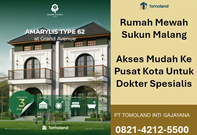Rumah Mewah Sukun Akses Mudah Ke Pusat Kota Malang Untuk Dokter Spesialis : Grand Avenue by Tomoland