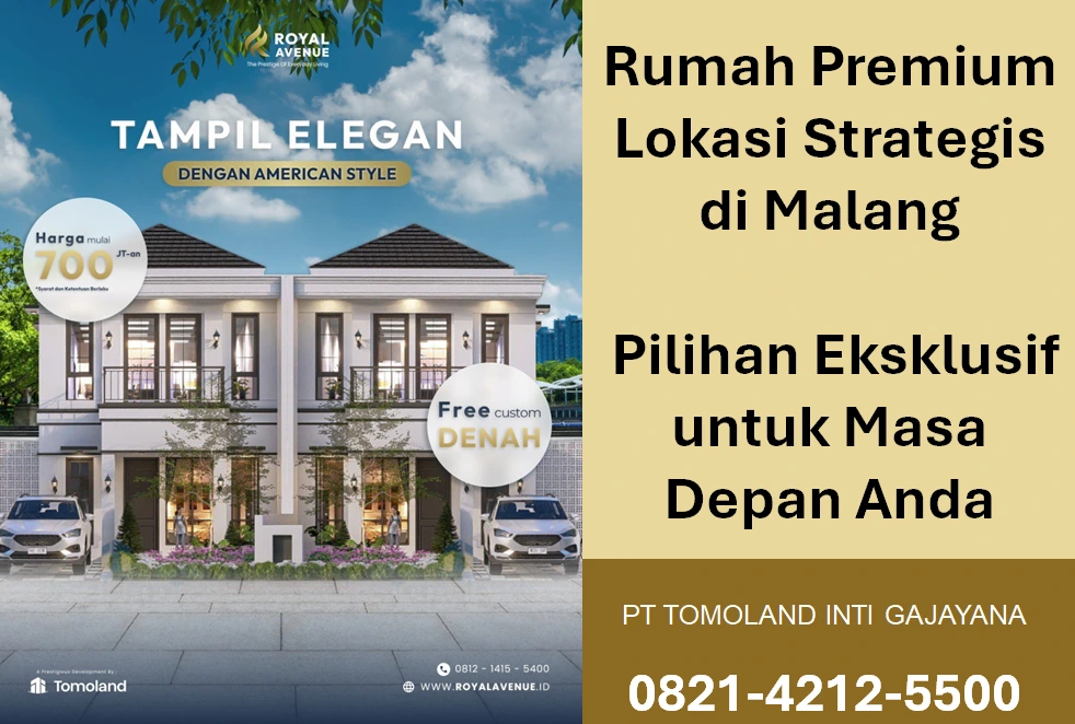 Rumah Premium Lokasi Strategis di Malang, Pilihan Eksklusif untuk Masa Depan Anda
