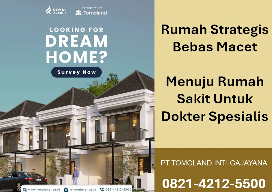 Rumah Strategis Bebas Macet di Malang Menuju Rumah Sakit Untuk Dokter Spesialis