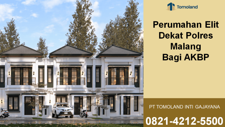 Rumah 2 Lantai Dekat Polres Malang Untuk Hunian AKBP