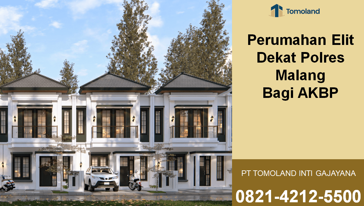 Rumah 2 Lantai Dekat Polres Malang Untuk Hunian AKBP