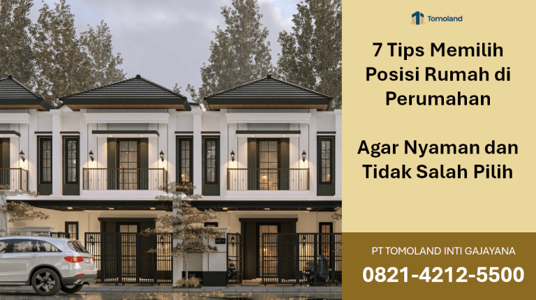 7 Tips Memilih Posisi Rumah di Perumahan agar Nyaman dan Tidak Salah Pilih