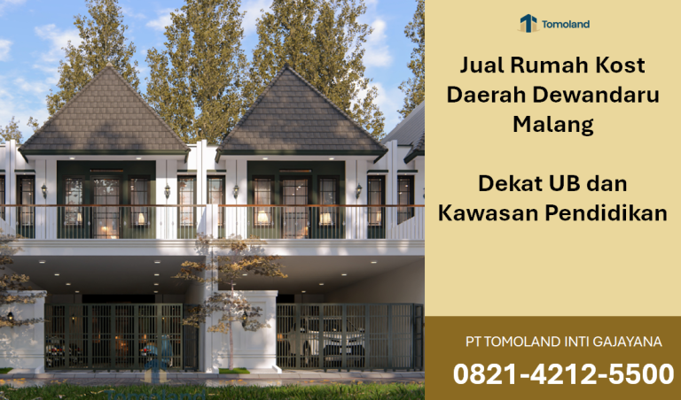 Jual Rumah Kost Daerah Dewandaru Malang, Dekat UB dan Kawasan Pendidikan