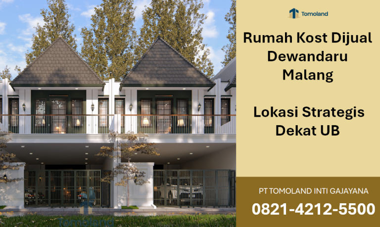 Rumah Kost Dijual Dewandaru Malang, Lokasi Strategis Dekat UB