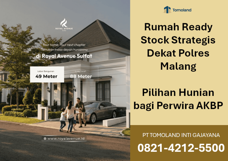 Rumah Ready Stock Strategis Dekat Polres Malang: Pilihan Hunian bagi Perwira AKBP
