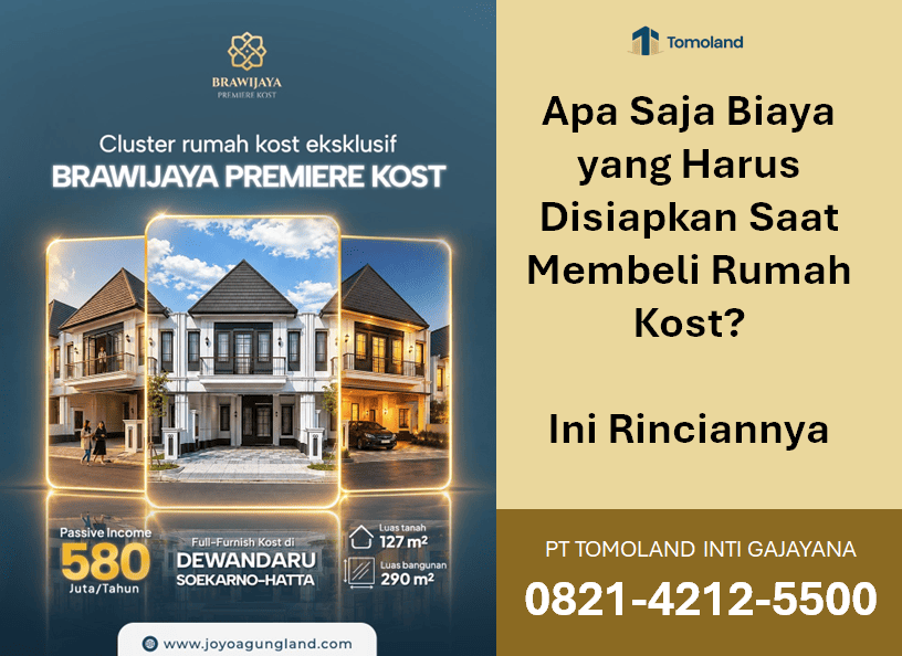Apa Saja Biaya yang Harus Disiapkan Saat Membeli Rumah Kost? Ini Rinciannya