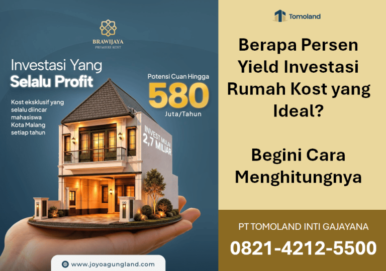 Berapa Persen Yield Investasi Rumah Kost yang Ideal? Begini Cara Menghitungnya