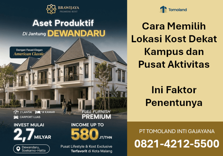 Cara Memilih Lokasi Kost Dekat Kampus dan Pusat Aktivitas: 7 Faktor Penentu